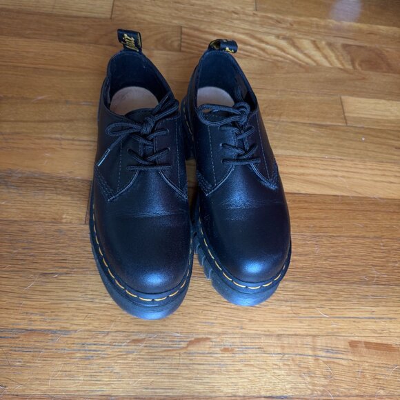 1461 Smooth Leather Platform Shoes in Black | Dr. Martens 1461 Smooth Leather Platform Shoes, size 7, 38